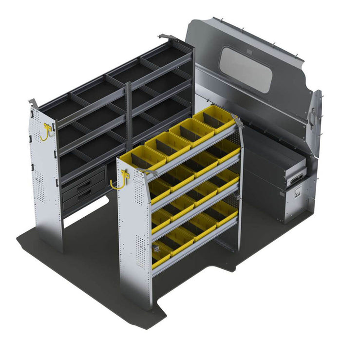 Contractor and Electrician Aluminum Van Shelving Package, RAM ProMaster, 118”/136” WB - RPS-27