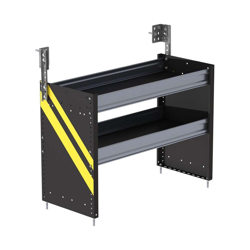 S2 Series Cargo Van Shelving, 36″ Wide, 2 Trays - S2-RS36-2