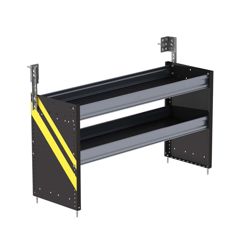 S2 Series Cargo Van Shelving, 48″ Wide, 2 Trays - S2-RS48-2
