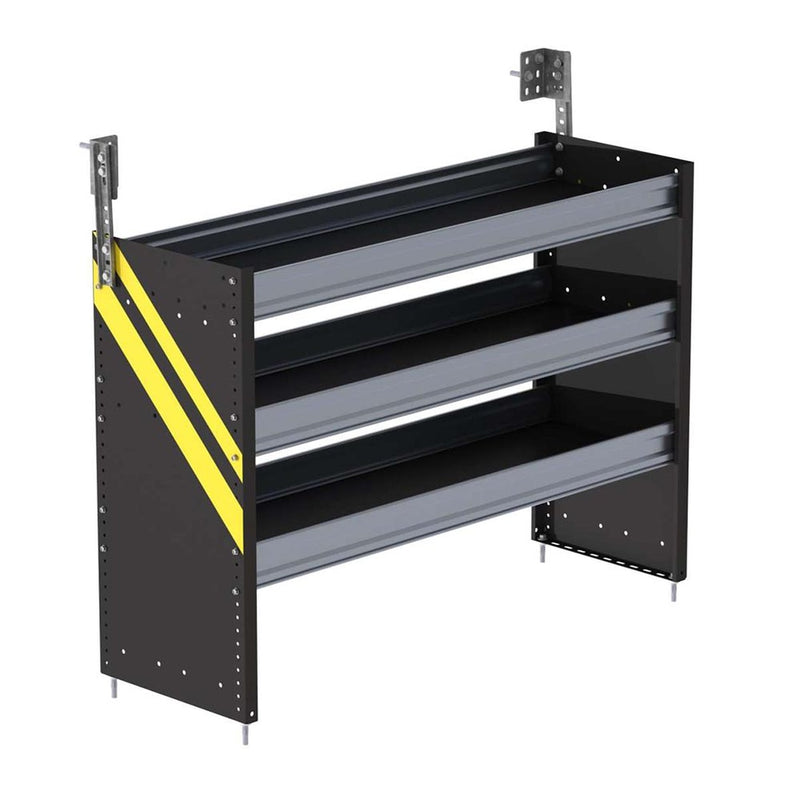 S3 Series Cargo Van Shelving, 48″ Wide, 3 Trays - S3-RS48-3