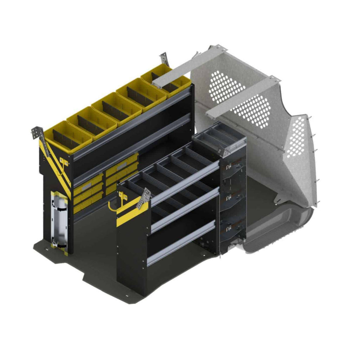 HVAC Van Shelving Package, Ford Transit Connect Long WB TCL12 — Van