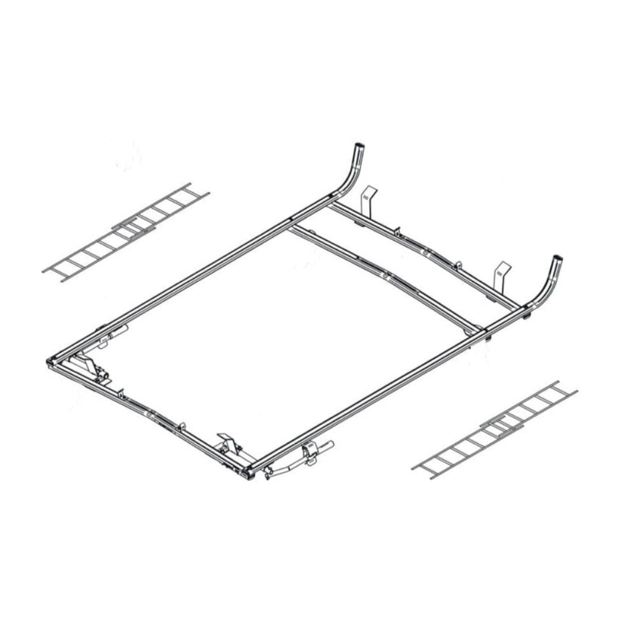 Techno-Fab Ladder Racks for Ford Transit/Electric Ford E-Transit — Van ...