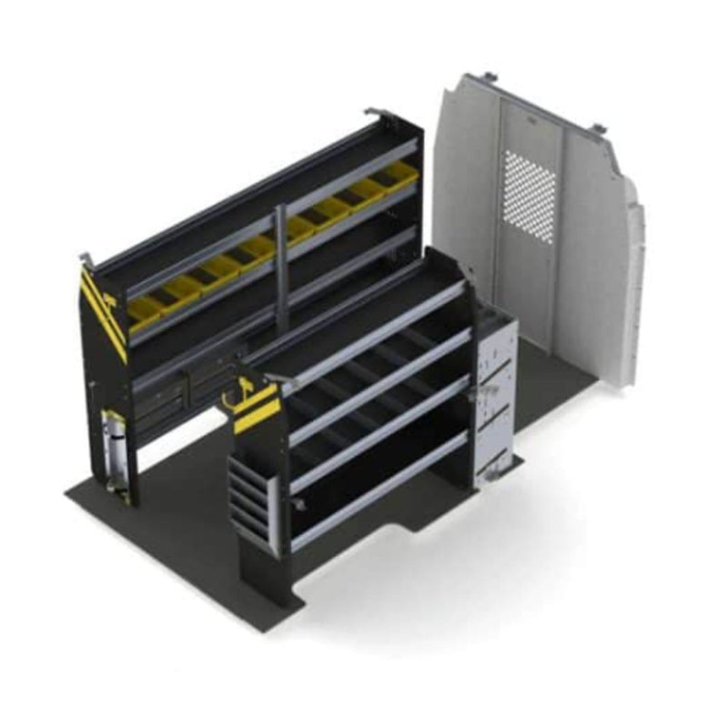 HVAC Van Shelving Package, Ford Transit / Electric Ford E-Transit Med Roof, 148” WB – FTM-12